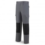 Pantalón StretchPro multibolsillo con refuerzo en rodillas gris 588-PSTG